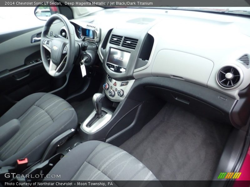 Deep Magenta Metallic / Jet Black/Dark Titanium 2014 Chevrolet Sonic LT Sedan
