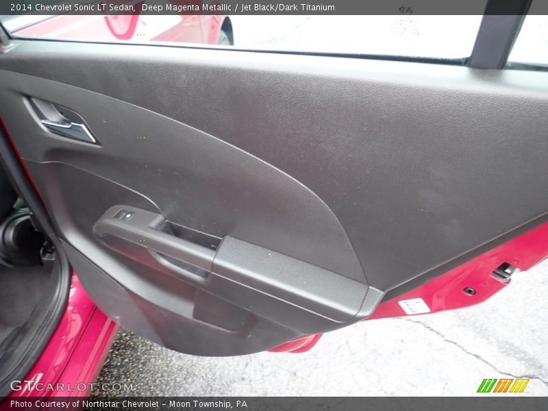 Deep Magenta Metallic / Jet Black/Dark Titanium 2014 Chevrolet Sonic LT Sedan