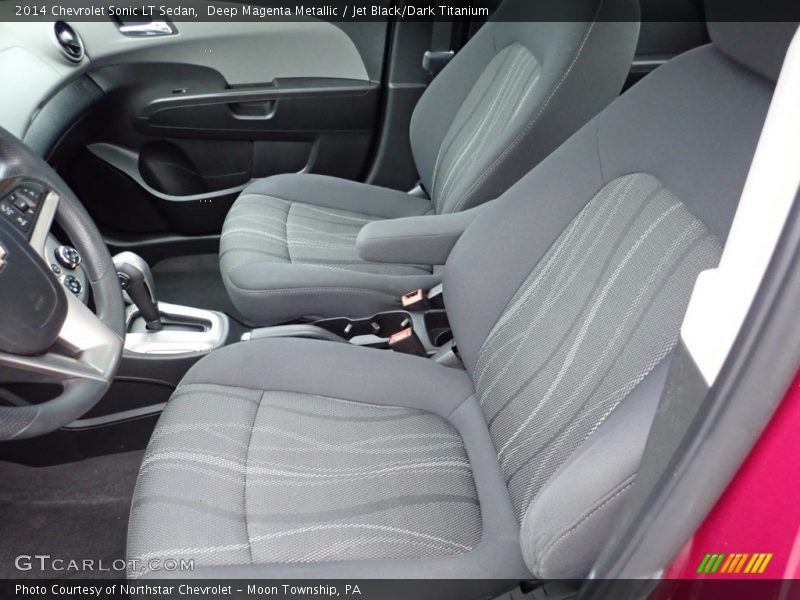 Deep Magenta Metallic / Jet Black/Dark Titanium 2014 Chevrolet Sonic LT Sedan