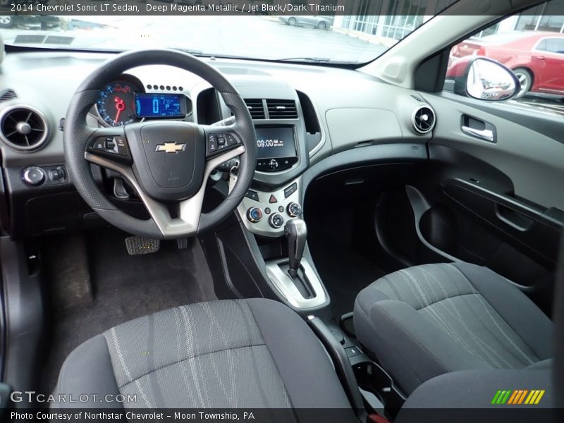 Deep Magenta Metallic / Jet Black/Dark Titanium 2014 Chevrolet Sonic LT Sedan