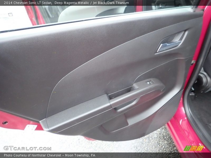 Deep Magenta Metallic / Jet Black/Dark Titanium 2014 Chevrolet Sonic LT Sedan