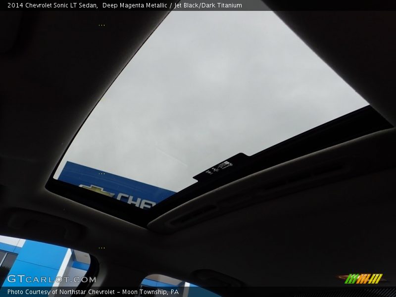 Deep Magenta Metallic / Jet Black/Dark Titanium 2014 Chevrolet Sonic LT Sedan