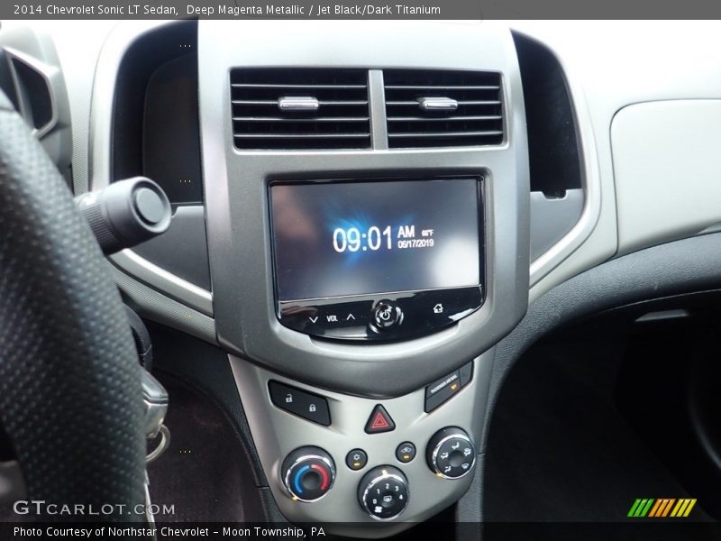 Deep Magenta Metallic / Jet Black/Dark Titanium 2014 Chevrolet Sonic LT Sedan