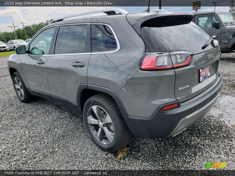 Sting-Gray / Black/Ski Grey 2019 Jeep Cherokee Limited 4x4