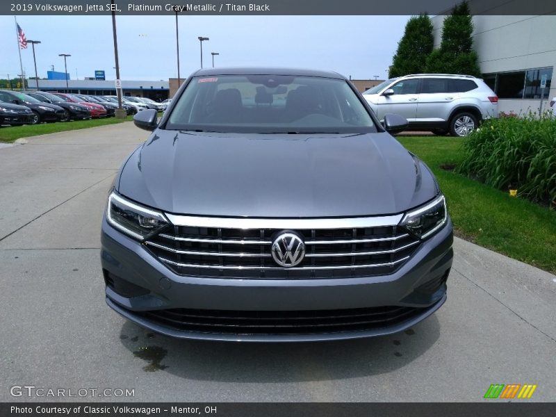 Platinum Gray Metallic / Titan Black 2019 Volkswagen Jetta SEL