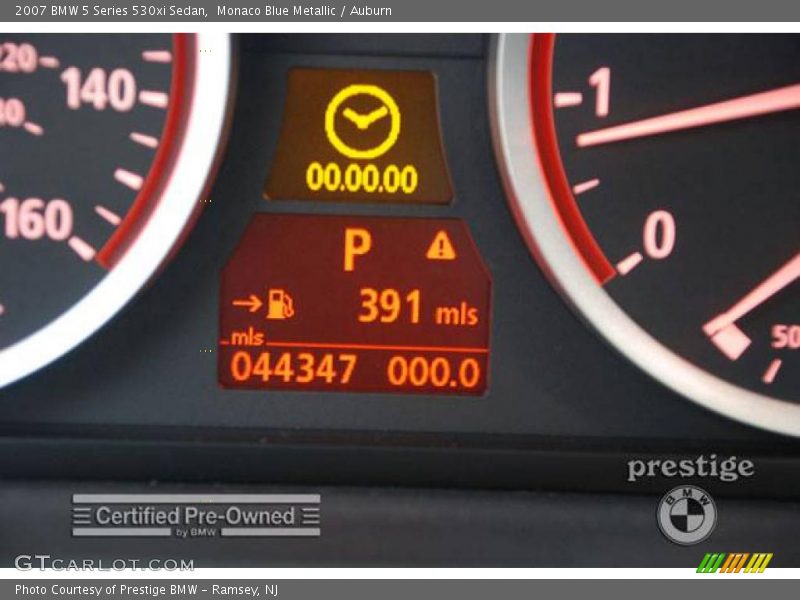 Monaco Blue Metallic / Auburn 2007 BMW 5 Series 530xi Sedan