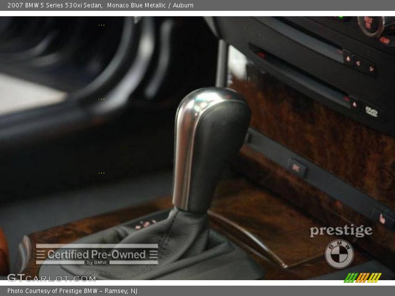 Monaco Blue Metallic / Auburn 2007 BMW 5 Series 530xi Sedan