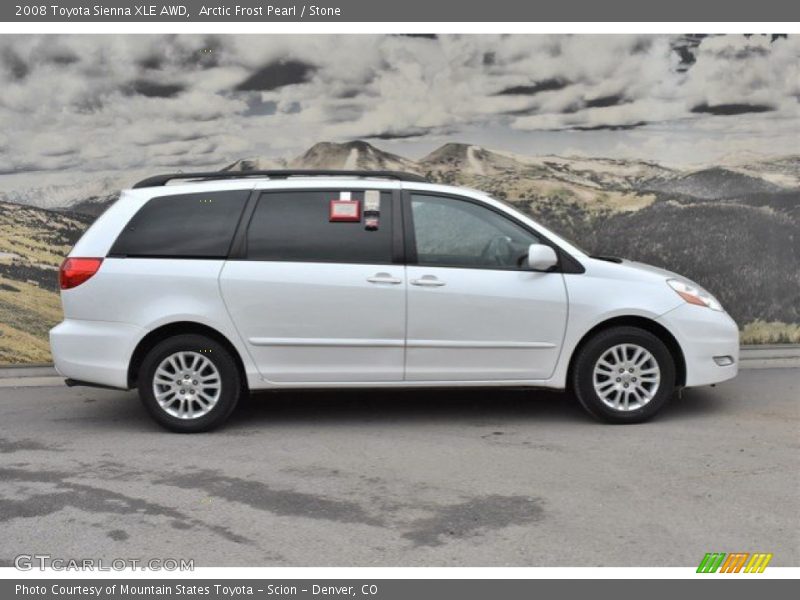 Arctic Frost Pearl / Stone 2008 Toyota Sienna XLE AWD