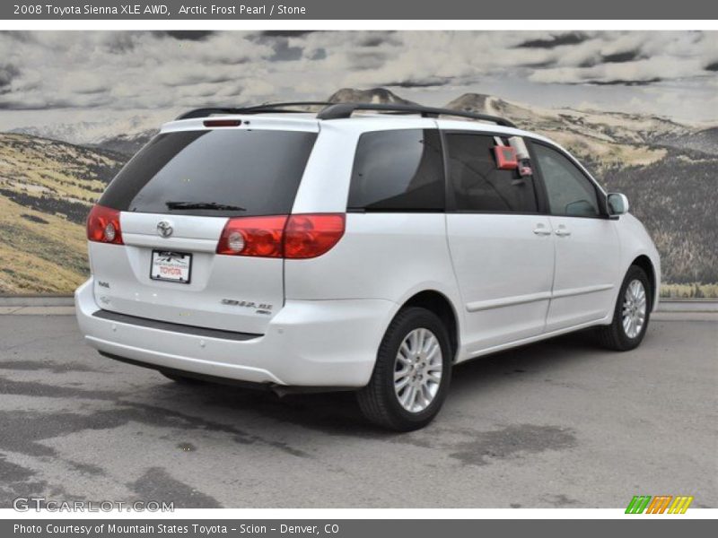 Arctic Frost Pearl / Stone 2008 Toyota Sienna XLE AWD