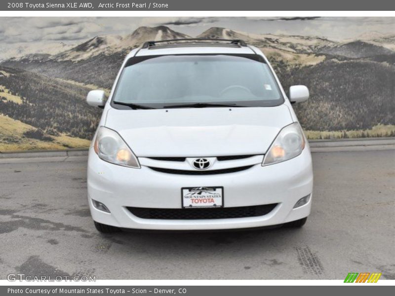 Arctic Frost Pearl / Stone 2008 Toyota Sienna XLE AWD