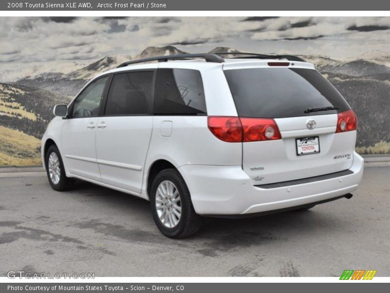 Arctic Frost Pearl / Stone 2008 Toyota Sienna XLE AWD