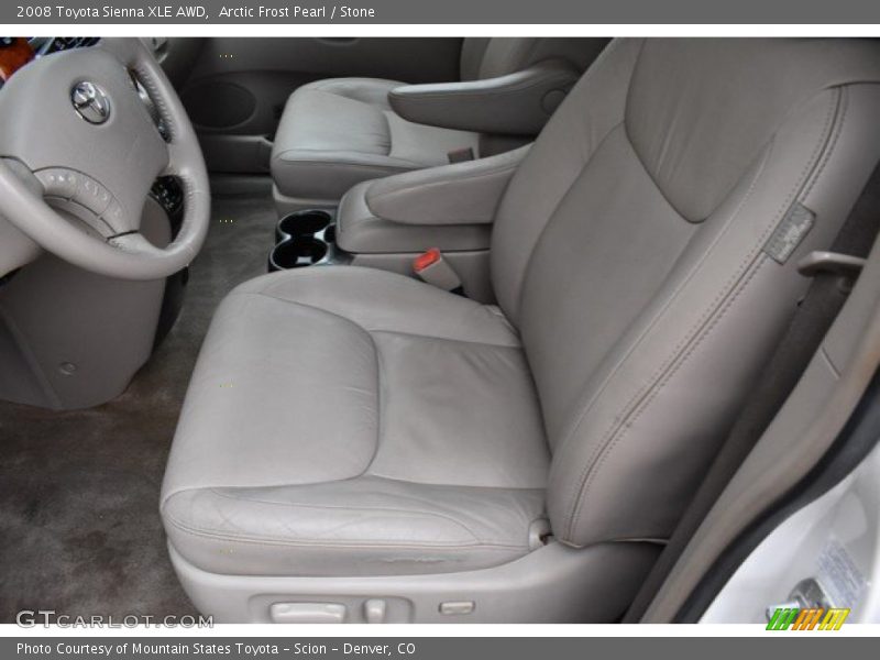 Arctic Frost Pearl / Stone 2008 Toyota Sienna XLE AWD