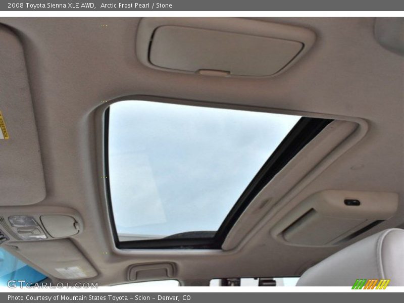 Arctic Frost Pearl / Stone 2008 Toyota Sienna XLE AWD
