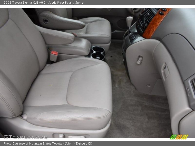 Arctic Frost Pearl / Stone 2008 Toyota Sienna XLE AWD
