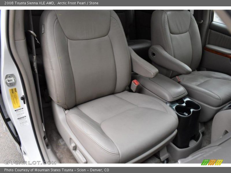 Arctic Frost Pearl / Stone 2008 Toyota Sienna XLE AWD