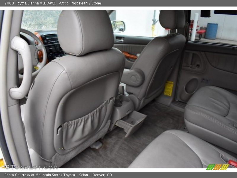Arctic Frost Pearl / Stone 2008 Toyota Sienna XLE AWD