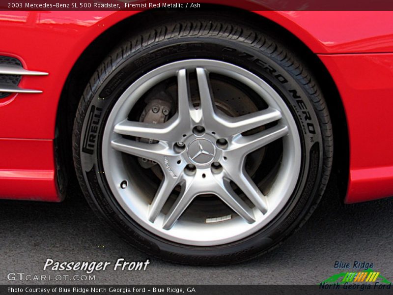 Firemist Red Metallic / Ash 2003 Mercedes-Benz SL 500 Roadster