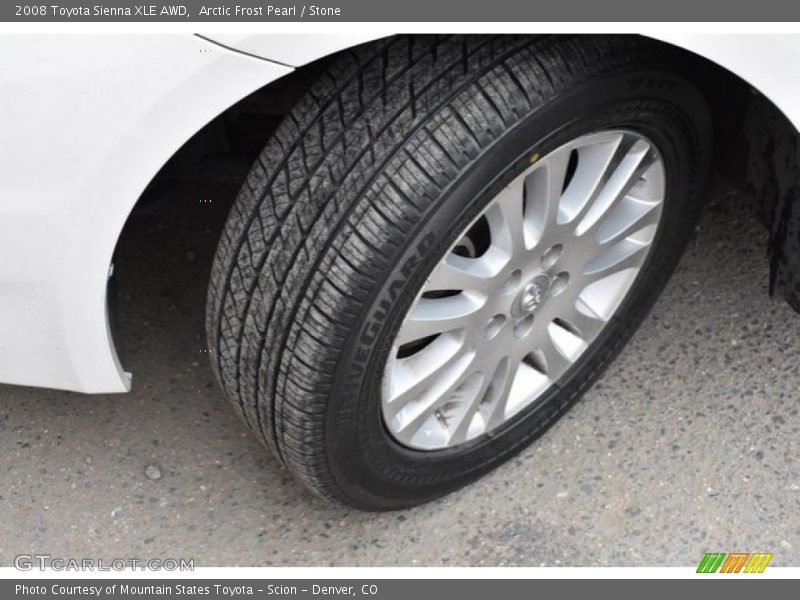 Arctic Frost Pearl / Stone 2008 Toyota Sienna XLE AWD