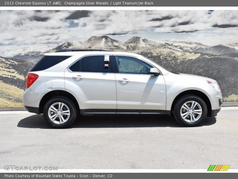 Champagne Silver Metallic / Light Titanium/Jet Black 2013 Chevrolet Equinox LT AWD