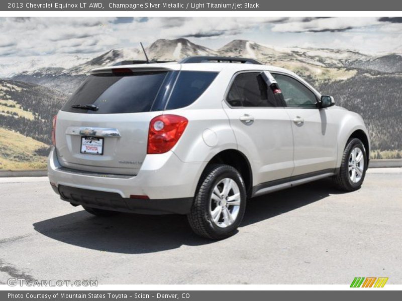 Champagne Silver Metallic / Light Titanium/Jet Black 2013 Chevrolet Equinox LT AWD