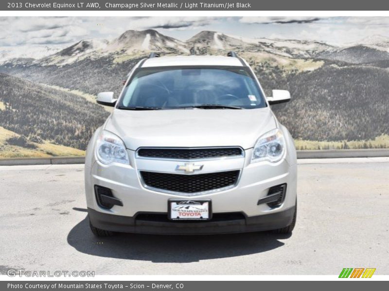Champagne Silver Metallic / Light Titanium/Jet Black 2013 Chevrolet Equinox LT AWD