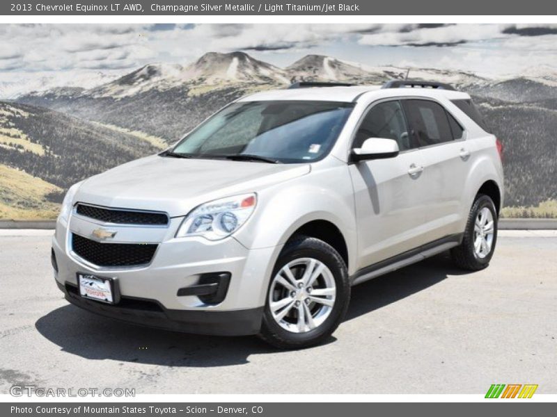 Champagne Silver Metallic / Light Titanium/Jet Black 2013 Chevrolet Equinox LT AWD