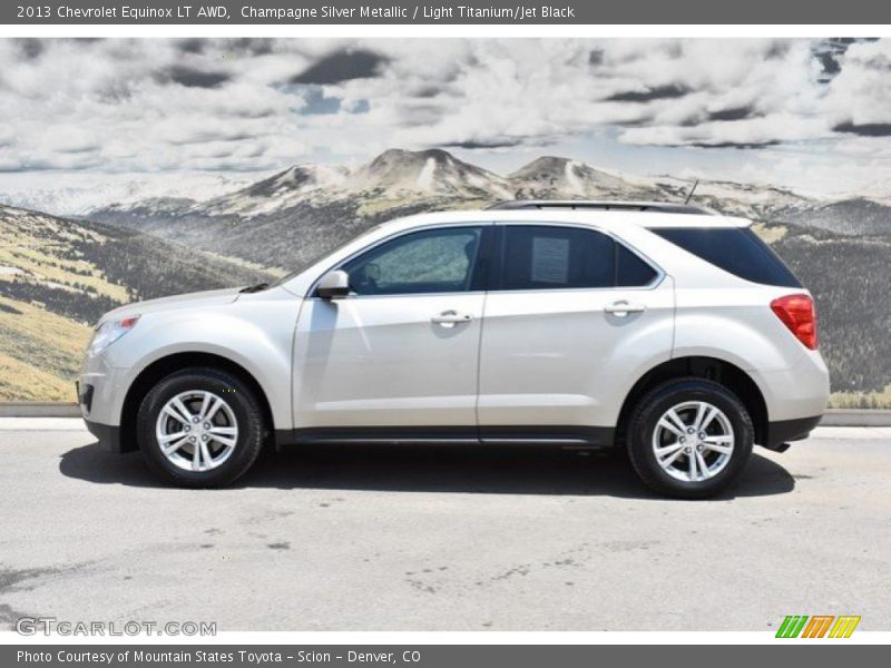 Champagne Silver Metallic / Light Titanium/Jet Black 2013 Chevrolet Equinox LT AWD