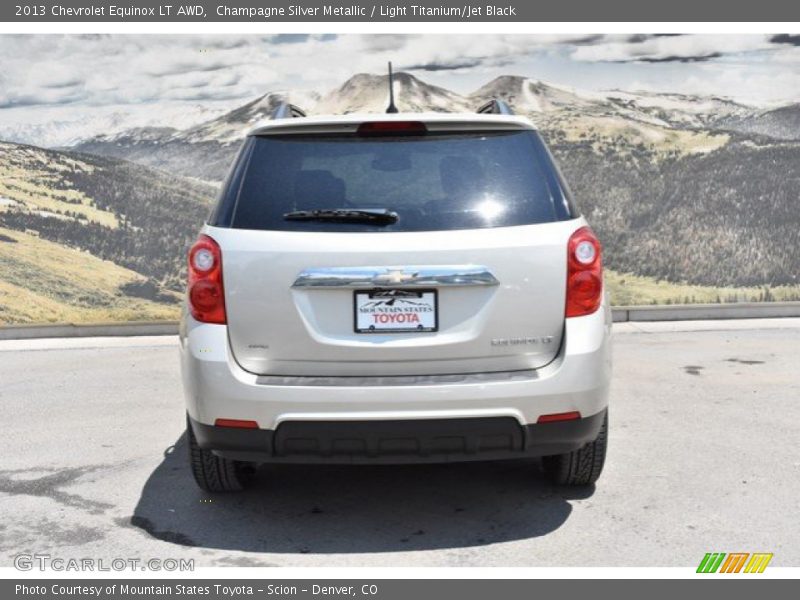Champagne Silver Metallic / Light Titanium/Jet Black 2013 Chevrolet Equinox LT AWD