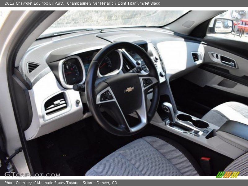 Champagne Silver Metallic / Light Titanium/Jet Black 2013 Chevrolet Equinox LT AWD