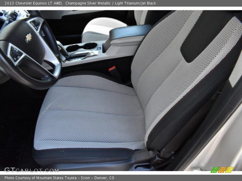 Champagne Silver Metallic / Light Titanium/Jet Black 2013 Chevrolet Equinox LT AWD