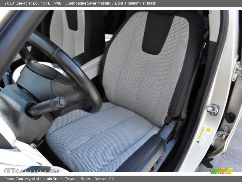 Champagne Silver Metallic / Light Titanium/Jet Black 2013 Chevrolet Equinox LT AWD