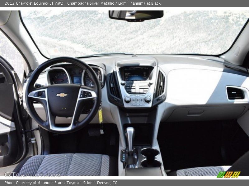 Champagne Silver Metallic / Light Titanium/Jet Black 2013 Chevrolet Equinox LT AWD