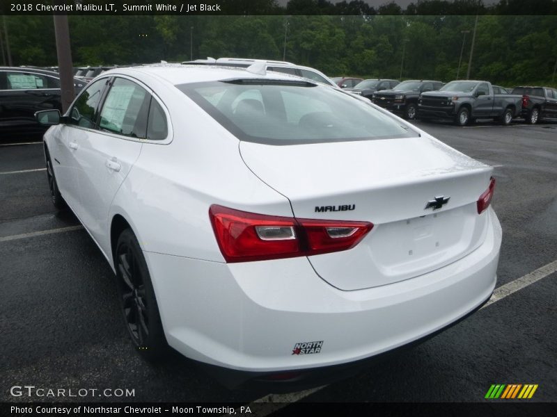 Summit White / Jet Black 2018 Chevrolet Malibu LT