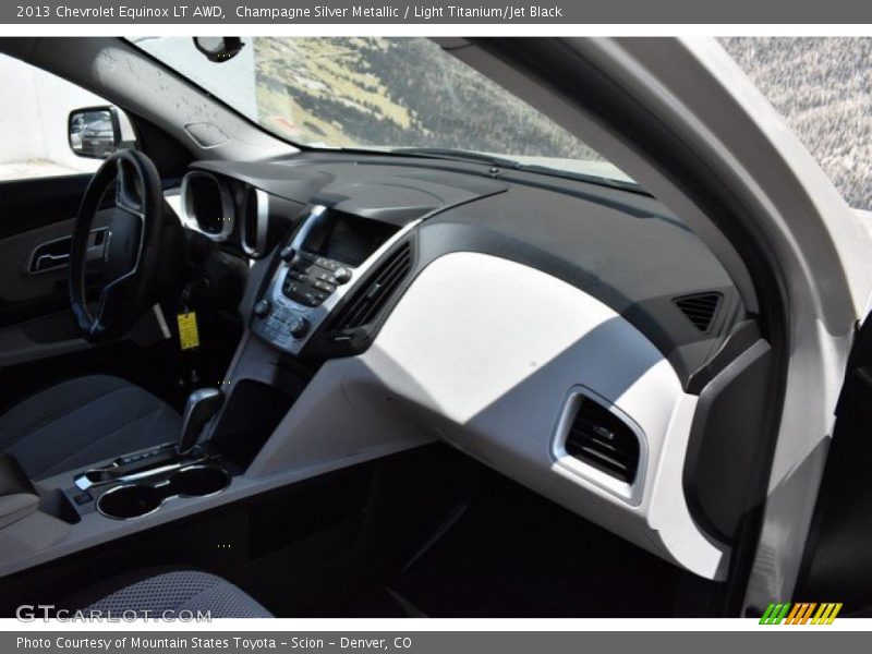 Champagne Silver Metallic / Light Titanium/Jet Black 2013 Chevrolet Equinox LT AWD