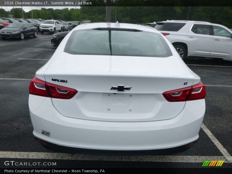Summit White / Jet Black 2018 Chevrolet Malibu LT