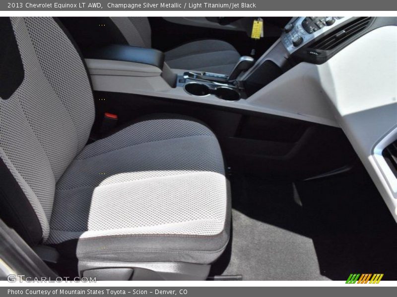 Champagne Silver Metallic / Light Titanium/Jet Black 2013 Chevrolet Equinox LT AWD