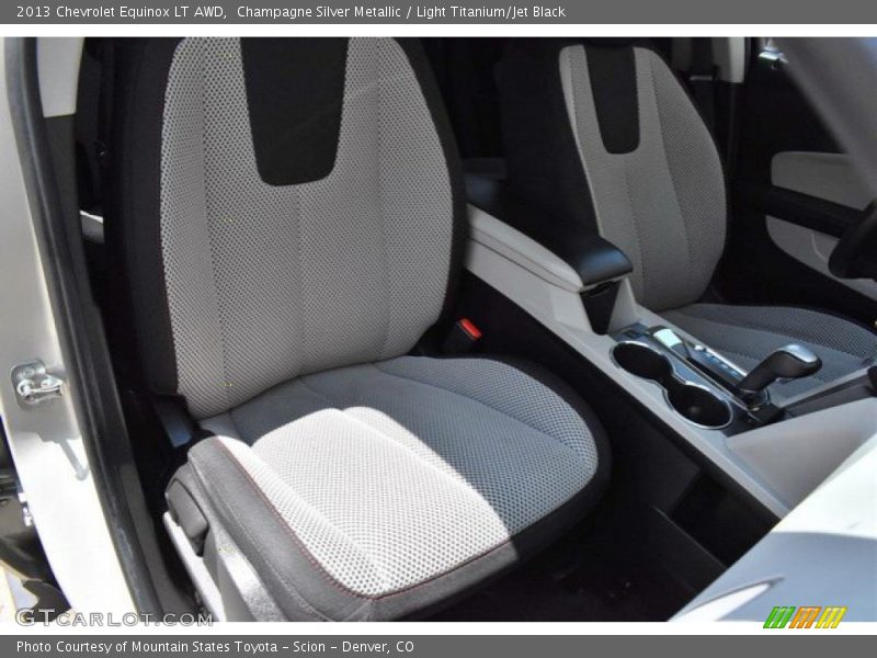 Champagne Silver Metallic / Light Titanium/Jet Black 2013 Chevrolet Equinox LT AWD