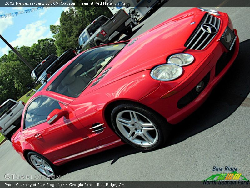 Firemist Red Metallic / Ash 2003 Mercedes-Benz SL 500 Roadster