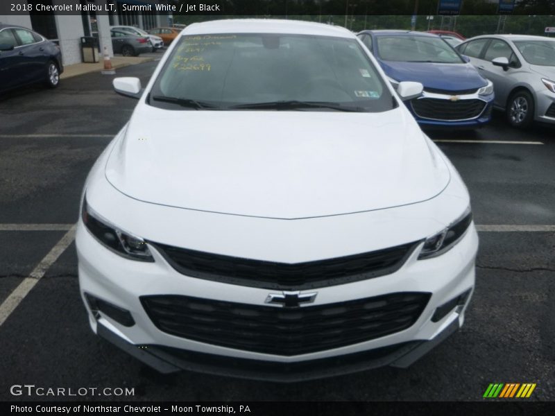 Summit White / Jet Black 2018 Chevrolet Malibu LT