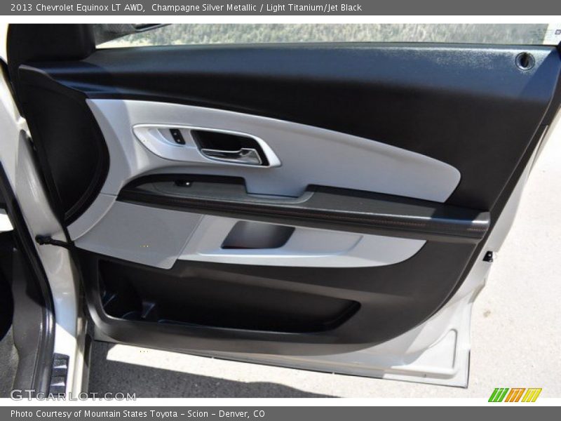 Champagne Silver Metallic / Light Titanium/Jet Black 2013 Chevrolet Equinox LT AWD