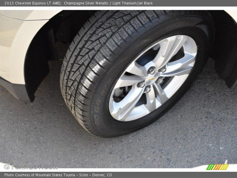 Champagne Silver Metallic / Light Titanium/Jet Black 2013 Chevrolet Equinox LT AWD