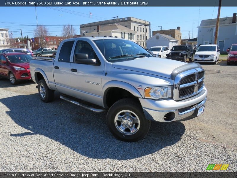 Bright Silver Metallic / Dark Slate Gray 2004 Dodge Ram 2500 SLT Quad Cab 4x4