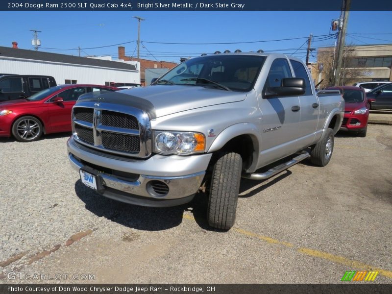 Bright Silver Metallic / Dark Slate Gray 2004 Dodge Ram 2500 SLT Quad Cab 4x4