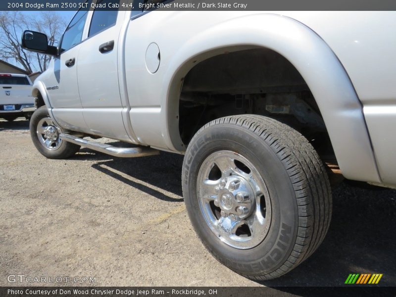 Bright Silver Metallic / Dark Slate Gray 2004 Dodge Ram 2500 SLT Quad Cab 4x4