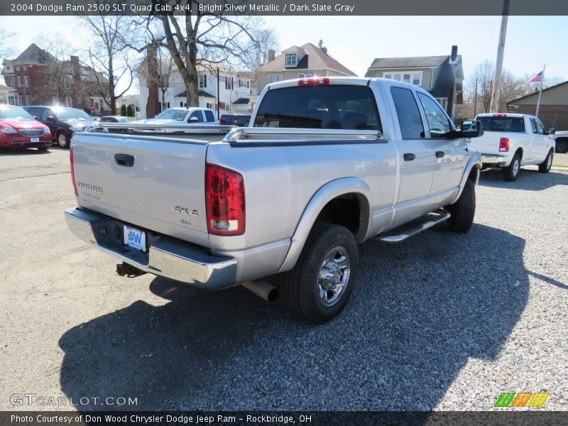 Bright Silver Metallic / Dark Slate Gray 2004 Dodge Ram 2500 SLT Quad Cab 4x4