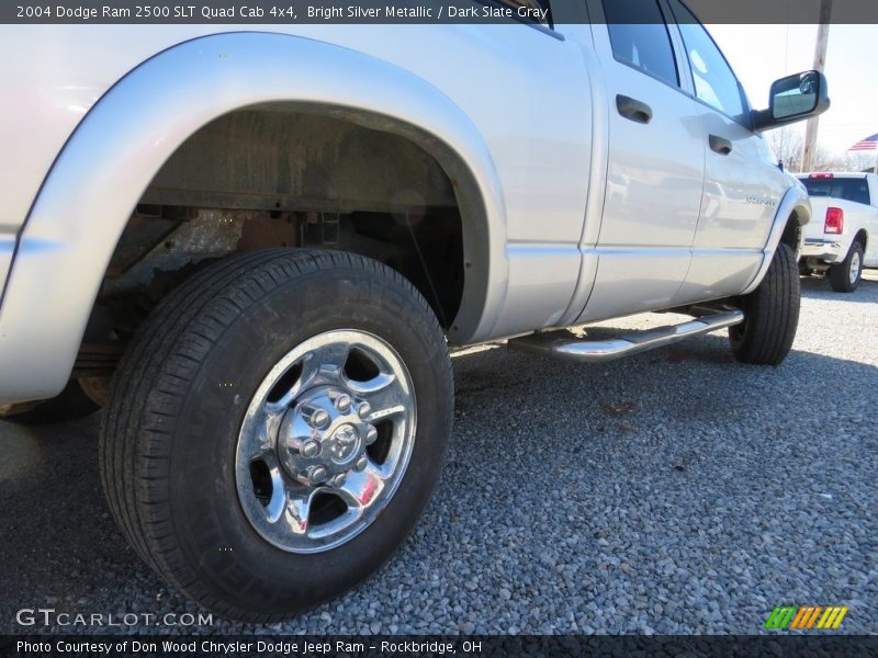 Bright Silver Metallic / Dark Slate Gray 2004 Dodge Ram 2500 SLT Quad Cab 4x4