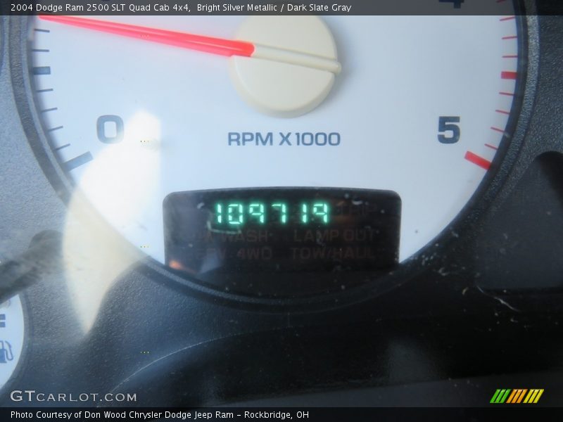 Bright Silver Metallic / Dark Slate Gray 2004 Dodge Ram 2500 SLT Quad Cab 4x4