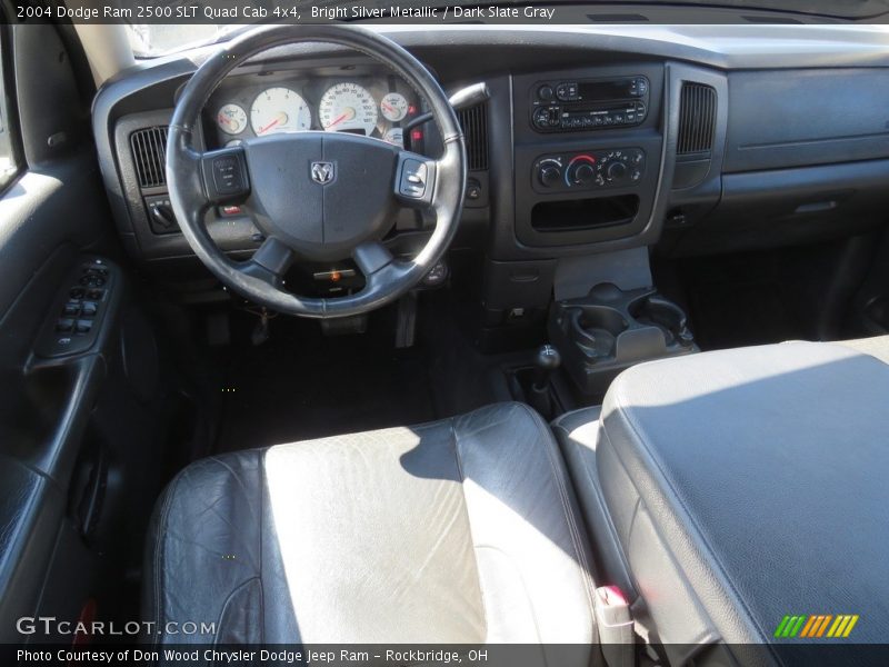 Bright Silver Metallic / Dark Slate Gray 2004 Dodge Ram 2500 SLT Quad Cab 4x4