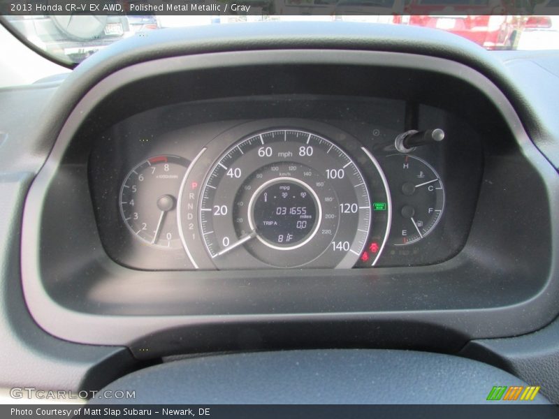 Polished Metal Metallic / Gray 2013 Honda CR-V EX AWD