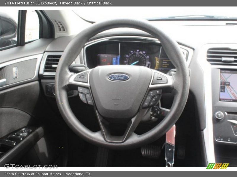 Tuxedo Black / Charcoal Black 2014 Ford Fusion SE EcoBoost